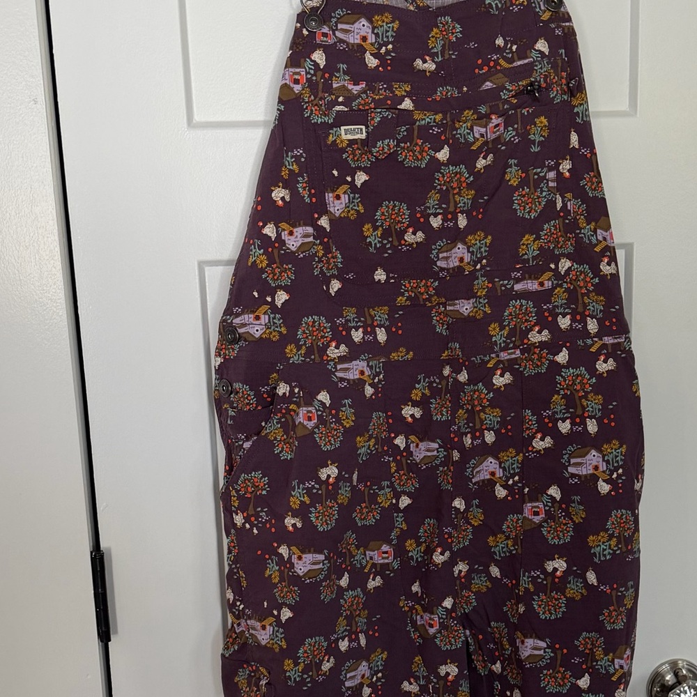 Duluth Trading Co Purple Patterned Overall  XL - Picture 9 of 10